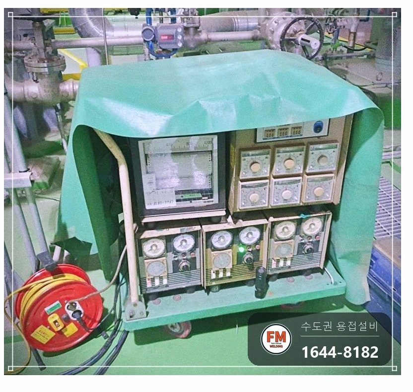 발전소 나인크롬 배관 누수 밸브 교체 예열 후열 용접 보수 시공 사진 18