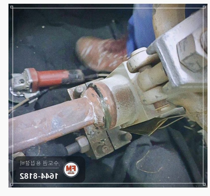 발전소 나인크롬 배관 누수 밸브 교체 예열 후열 용접 보수 시공 사진 5