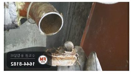 소화전 앵글밸브 탈락 니플 교체 가접 거울용접 보수 시공 사진 17