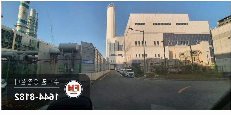 열병합발전소 SCH40 심리스배관 베벨링 비파괴검사 시공 사진 1