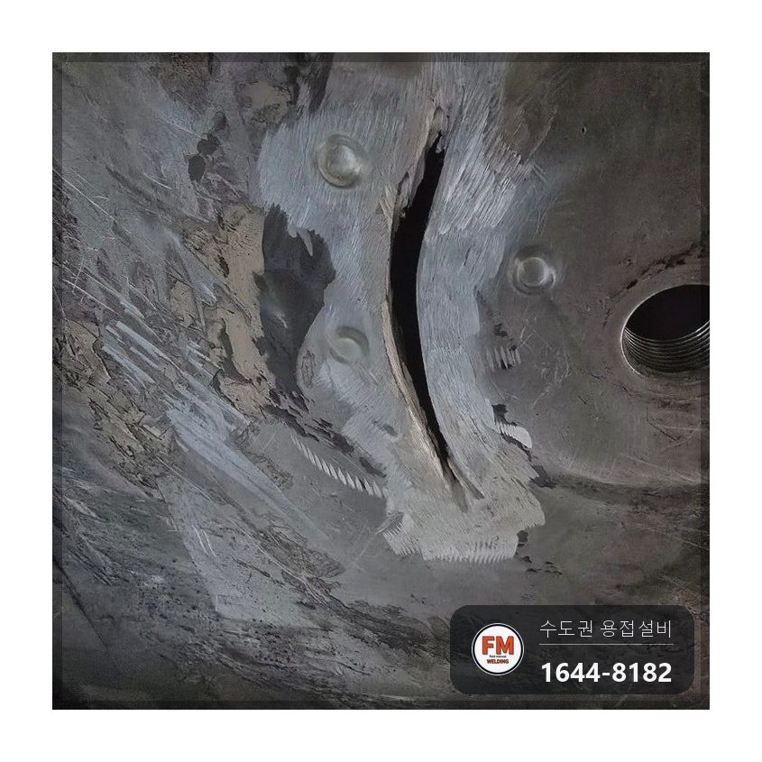 자동차 알루미늄 오일탱크 누유 V개선 AC 알곤 보수 시공 사진 12