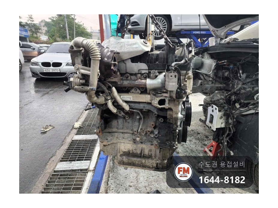 주물 엔진블럭 볼트 자리 파손 니치아 육성 용접 수리