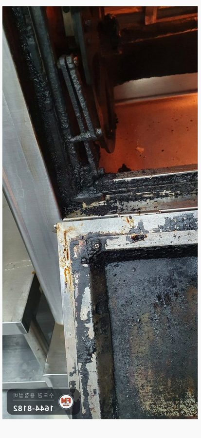 출장용접 오븐기 경첩 가접 앞뒤 좌우 본용접 보수 시공 사진 5