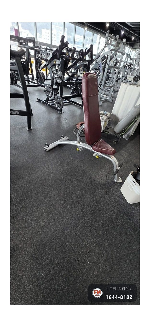 헬스장 벤치 각도조절 고정핀 브래킷 알곤 용접 수리 시공 사진 13