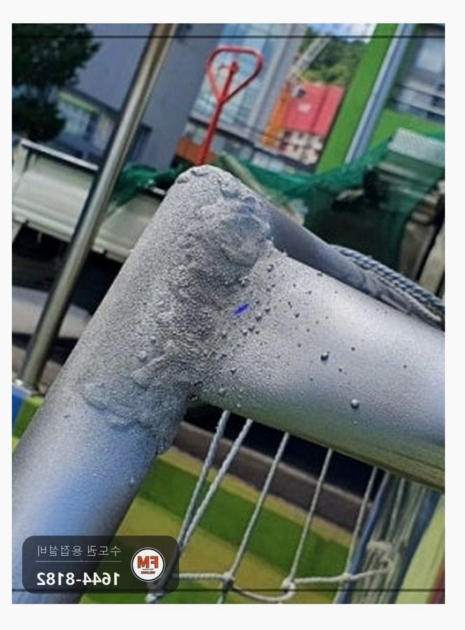 축구골대 프레임 접합부 보강