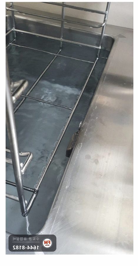 병원 스텐 초음파 세척기 토출구 가림 부속 탈락, 알곤 재용접 후 시운전