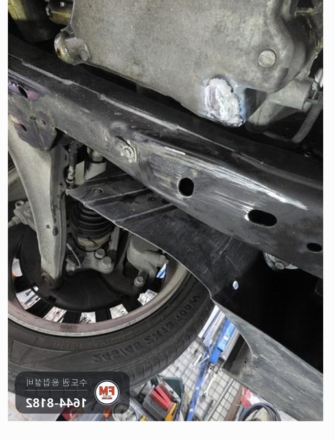 알루미늄 엔진오일팬 크랙 누유 보수