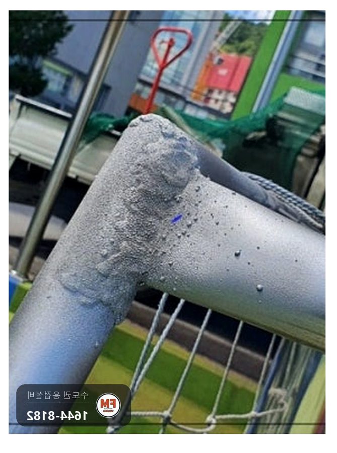 축구골대 프레임 접합부 보강