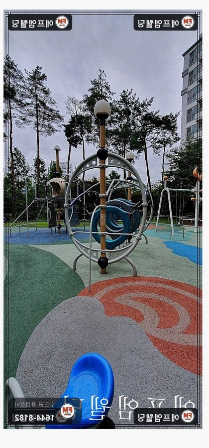 놀이터 기구 기둥 세로 크랙 끝단 가공 2겹 용접 보수