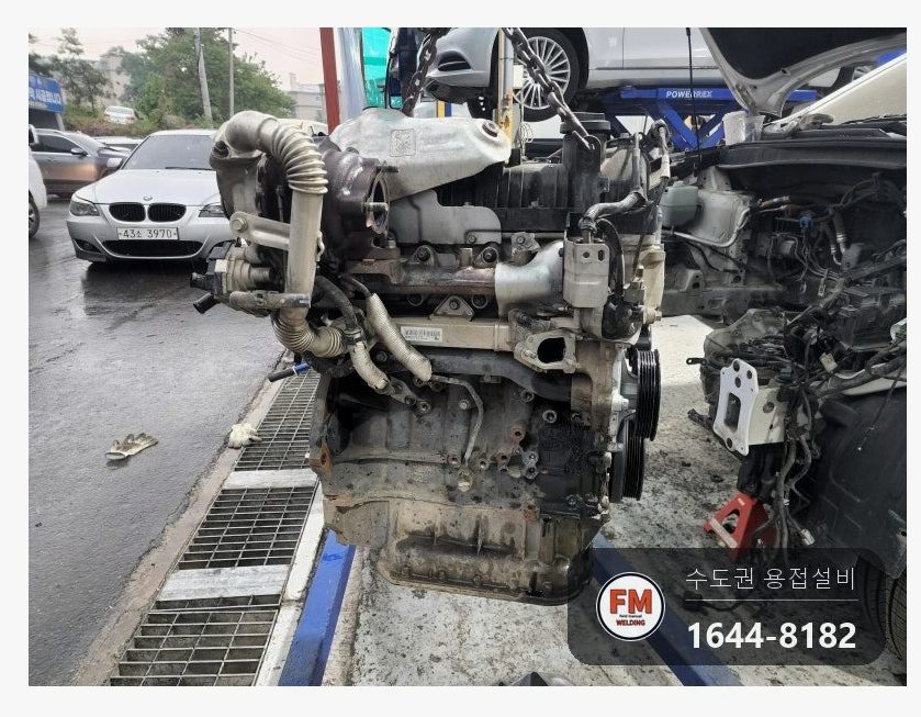 주물 엔진블럭 볼트 자리 파손 니치아 육성 용접 수리