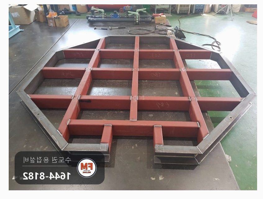 반도체 장비 잔넬 프레임 도면대로 변형 없는 용접