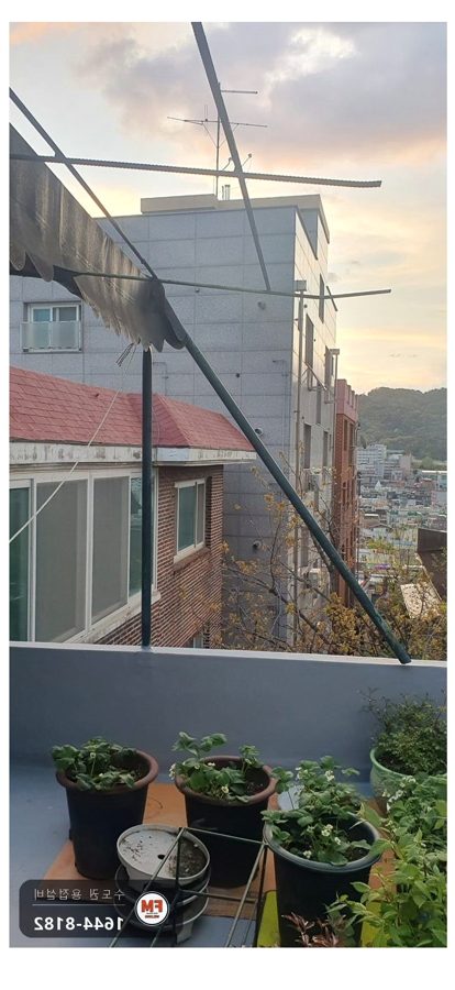 옥상 지붕 흔들림 기둥 보강 벽 앵커 베이스판 아연도금관 용접