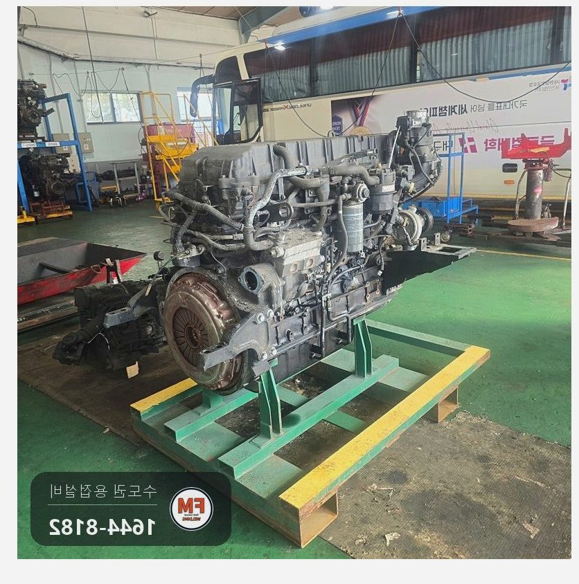 버스 주물엔진 크랙 접착제 제거 PT 탐상 알곤 보수