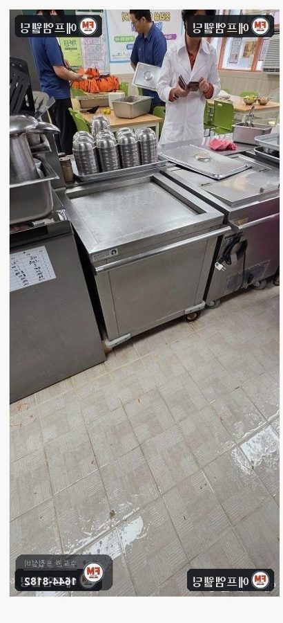 소독기 하부 각파이프 보강 캐스터 교체 카트보수