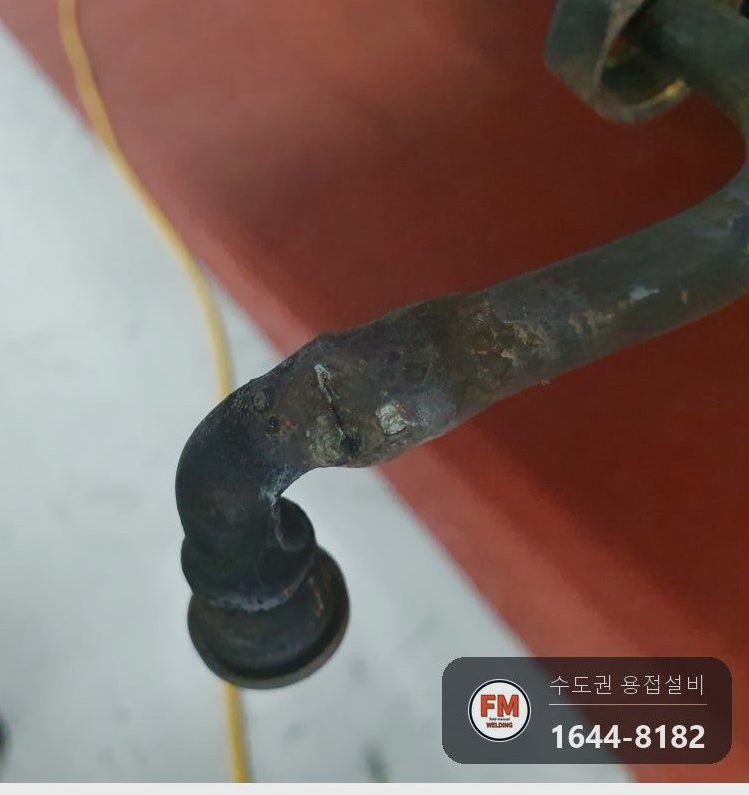 대학병원 스팀살균기 M타입 10A 동배관 스팀누수 용접부 육성