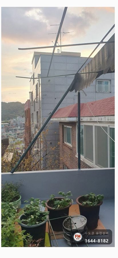 옥상 지붕 흔들림 기둥 보강 벽 앵커 베이스판 아연도금관 용접