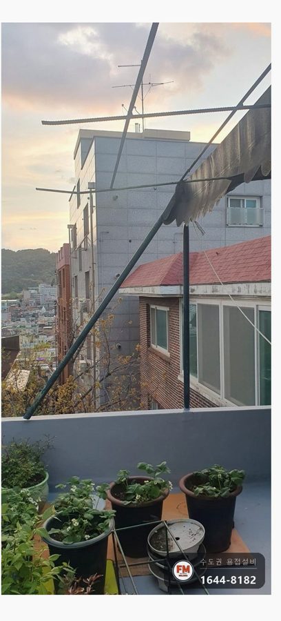 옥상 지붕 흔들림 기둥 보강 벽 앵커 베이스판 아연도금관 용접